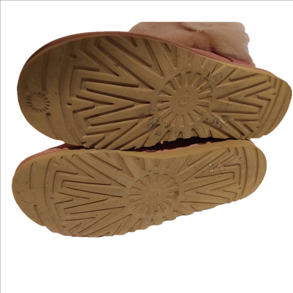 UGG Classic Mini Wisp Women's Pink Shearling Boots Size 9 - Picture 5 of 13